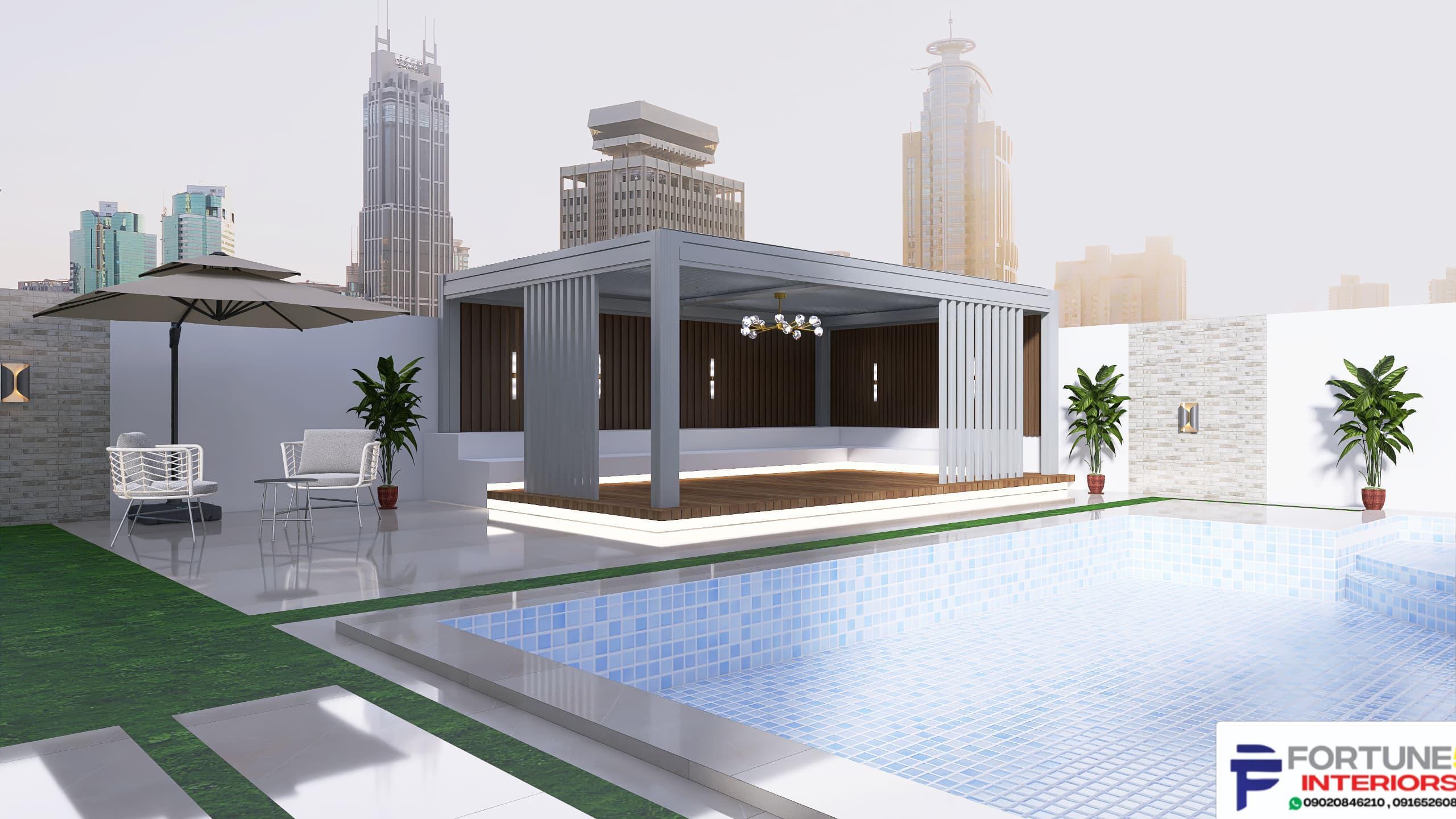 Modern Minimalist Lounge
